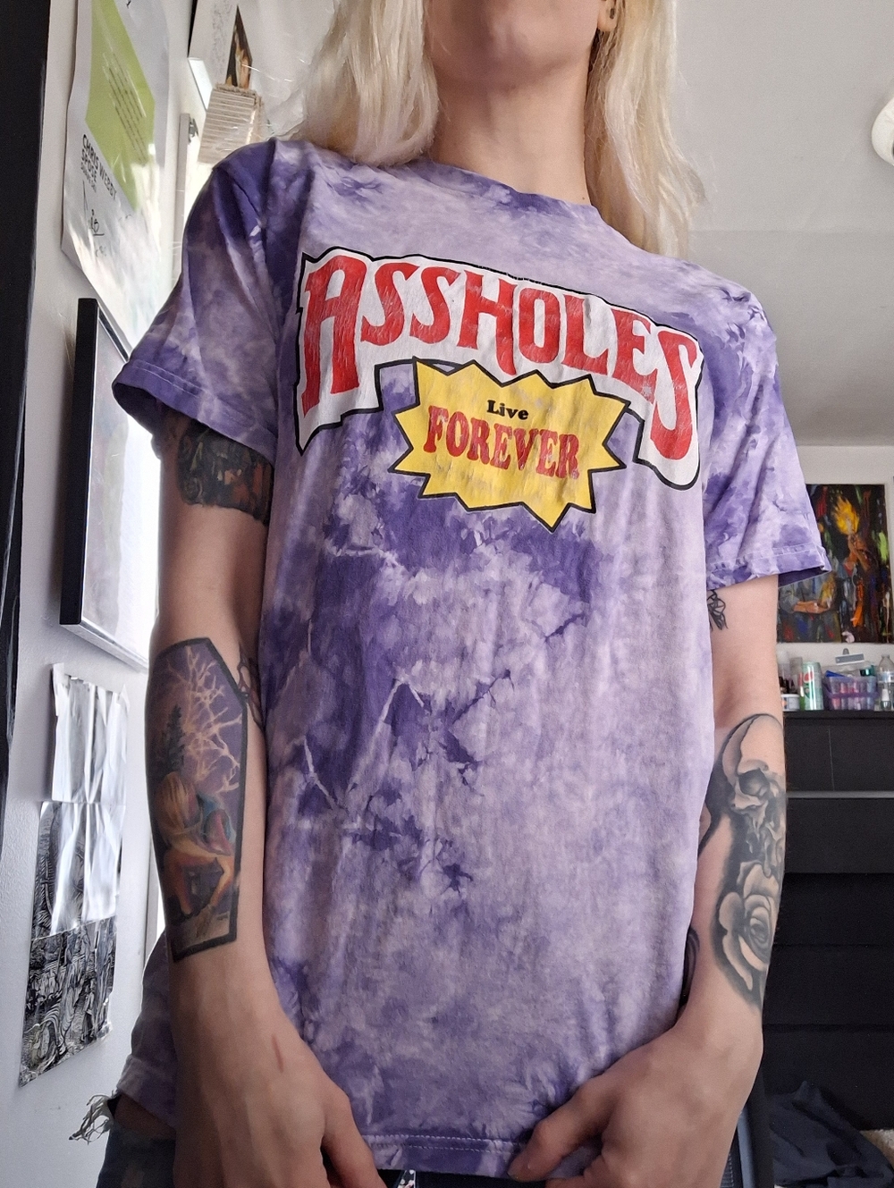 Assholes Live Forever In Backwoods Font